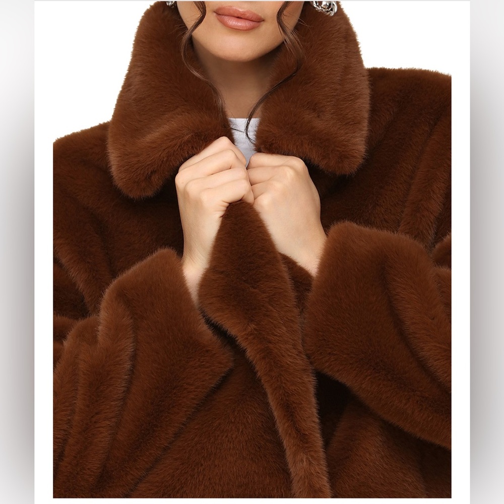 Avec Les Filles oversized faux fur coat - Picture 6 of 14